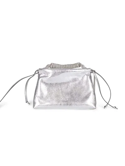 Pinko 'mini Clutch' Purse In Metallic