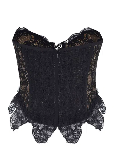 Giuseppe Di Morabito Lace Corset Top In Black