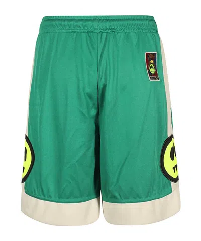 Barrow Logo-print Track Shorts In Green