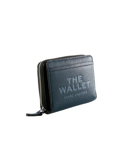 Marc Jacobs Zip Wallet In Blue