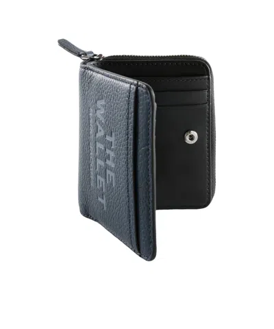 Marc Jacobs Zip Wallet In Blue