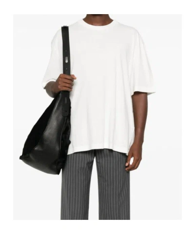 Maison Margiela Crew-neck T-shirt With Logo T-shirts White In White