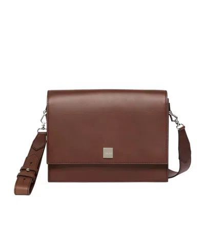 Max Mara Structured Shoulder Bag Top Handle Design In Brown