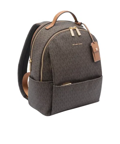 Michael Kors Sable Medium Backpack In Brown