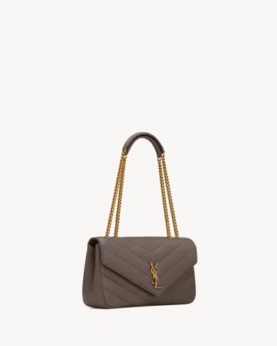 Saint Laurent Chevron Quilted Shoulder Bag With Chain Strap