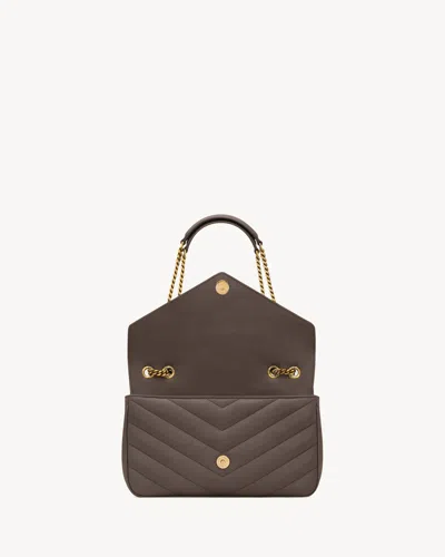 Saint Laurent Chevron Quilted Shoulder Bag With Chain Strap