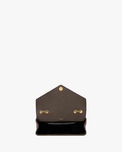 Saint Laurent Chevron Quilted Shoulder Bag With Chain Strap