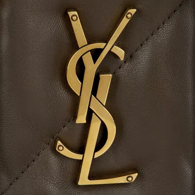 Saint Laurent Medium Shoulder Bag Featuring Chain Strap In Gray