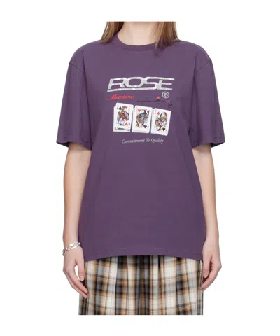 Martine Rose Classic T-shirt In Purple
