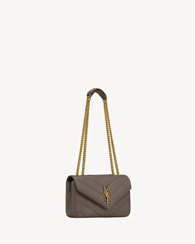 Saint Laurent Chevron Quilted Shoulder Bag With Chain Strap