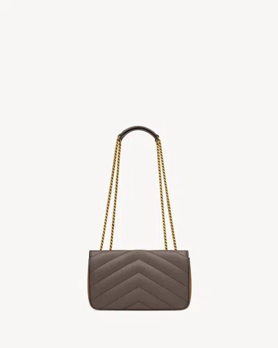 Saint Laurent Chevron Quilted Shoulder Bag With Chain Strap