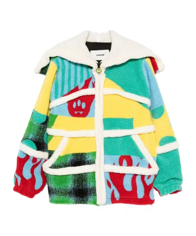 Barrow Unisex Patchwork Teddy Jacket In Multi