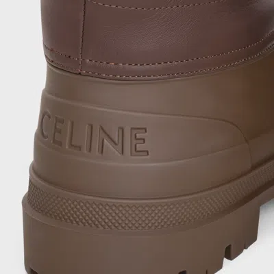 Celine Riley High Boot In Nylon And Calfskin In Multi
