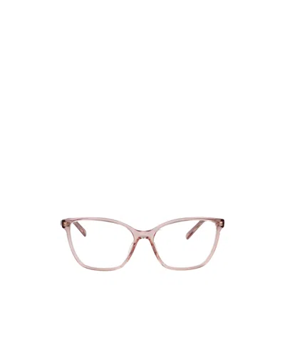 Gucci Pink-pink-transparent Recycled Acetate Glasses In Pink