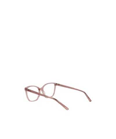 Gucci Pink-pink-transparent Recycled Acetate Glasses In Pink