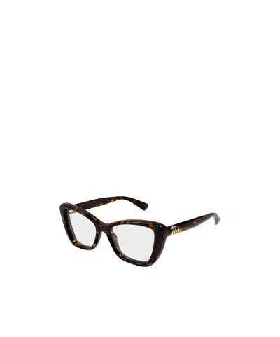 Gucci Cat-eye Frame Plain Glasses In Multi