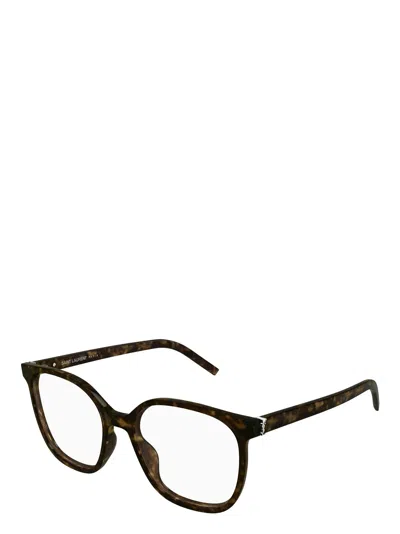 Saint Laurent Full-frame Plain Mirror In Brown