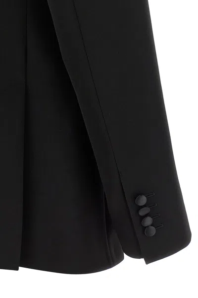 Dolce & Gabbana Double-breasted Sicilia Jacket In Black