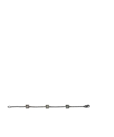 Fendi Ff Cube Bracelet In Gray