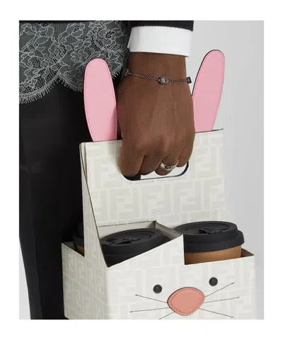 Fendi Ff Cube Bracelet In Gray
