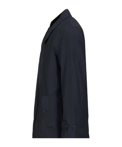Baracuta Buttoned Coat In Blue