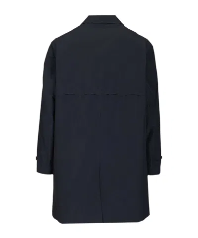 Baracuta Buttoned Coat In Blue