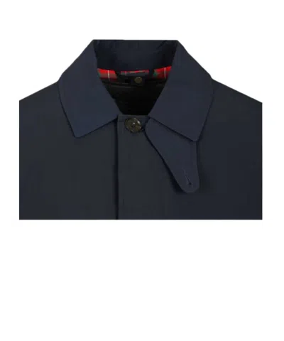 Baracuta Buttoned Coat In Blue