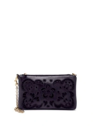 Dolce & Gabbana Micro Leather Chain Crossbody Bag In Black