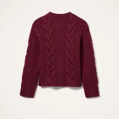 La Doublej Portrait Embellished Wool-blend Cardigan In Brown