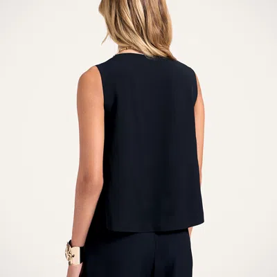 La Doublej Embroidered V Neck Scala Top Crystal Chiffon Embroidery In White