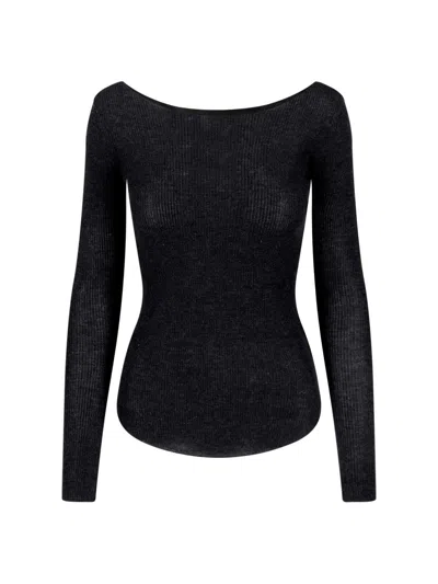 Isabel Marant Cashmere And Silk Blend Sweater In Black