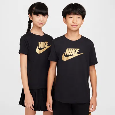 Nike Sportswear Big Kids' T-shirt In Black