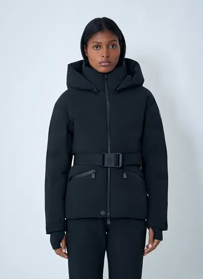 Moncler Grenoble Bouquetin Hooded Down Puffer Jacket In Black