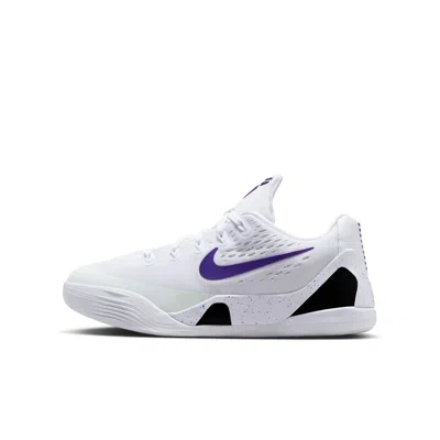 Nike Kobe Ix Big Kids' Basketball Shoes In White