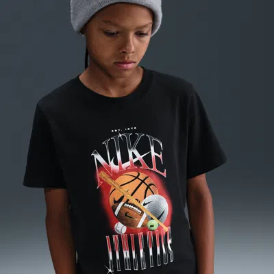Nike Big Kids Sportswear Athletics T-shirt In Black