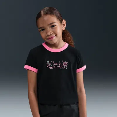 Nike Sportswear Big Kids' (girls') T-shirt In Black