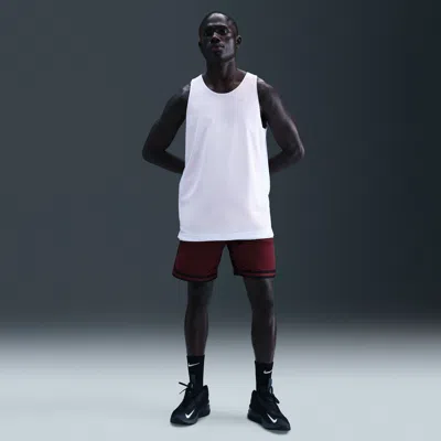 Nike Men's Dna Dri-fit 6" Uv Woven Basketball Shorts In Red