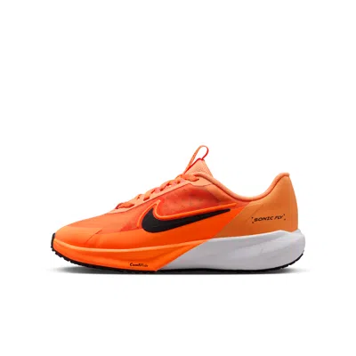 Nike Sonic Fly Big Kids' Running Shoes In Orange