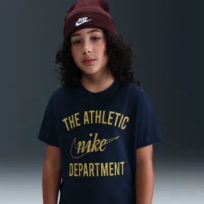 Nike Air Big Kids' T-shirt In Black