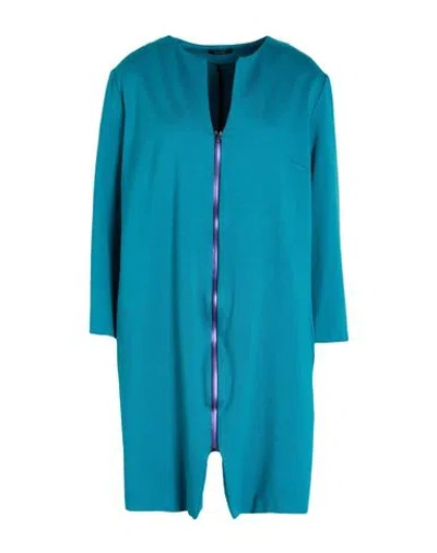 Hanita Woman Mini Dress Turquoise Size Xxl Viscose, Nylon, Elastane In Blue