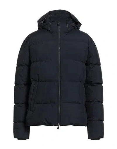 Herno Man Puffer Navy Size 44 Polyester, Ptfe - Polytetrafluoroethylene, Polyamide, Elastane In Black
