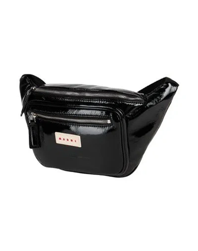 Marni Man Belt Bag Black Size - Polyester, Polyurethane, Polyamide In Black