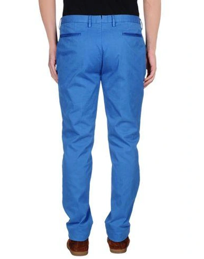 Shop Emporio Armani Casual Pants In Bright Blue