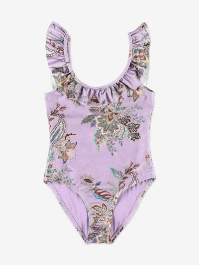 Zimmermann Rhiannon Trim Racer Swimsuit In Multi