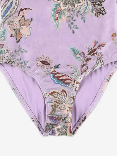 Zimmermann Rhiannon Trim Racer Swimsuit In Multi