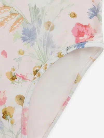 Zimmermann Lucky Kids Frill Swimsuit In White