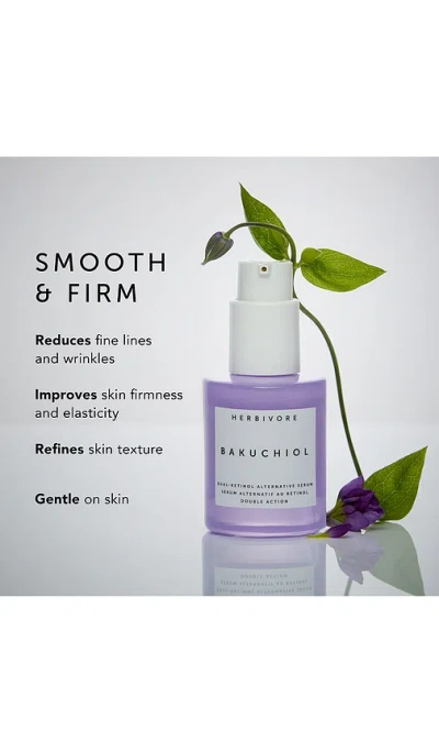 Herbivore Botanicals Bakuchiol Dual Retinol Alternative Serum In Transparent