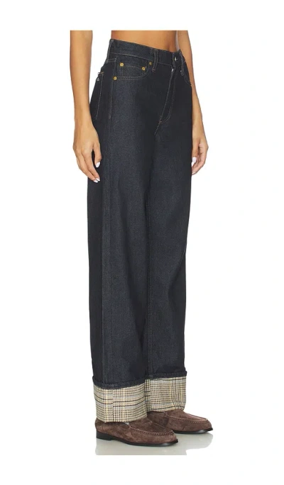 Rag & Bone Shea High Rise Ankle Cuffed Jeans In Twilight Rinse Combo In Black