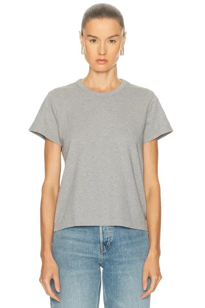 Eaves Lene Boxy Tee In Gray