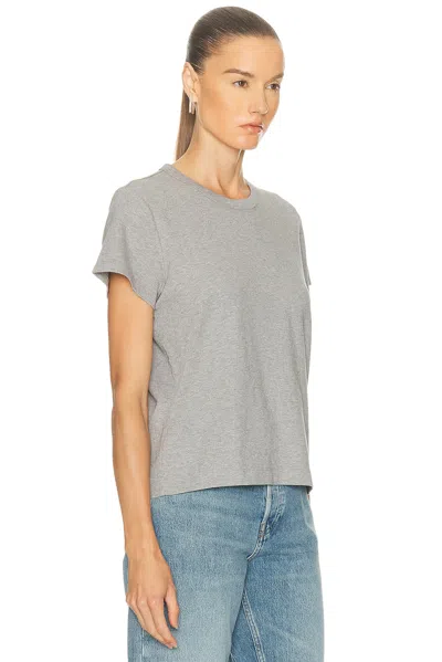 Eaves Lene Boxy Tee In Gray